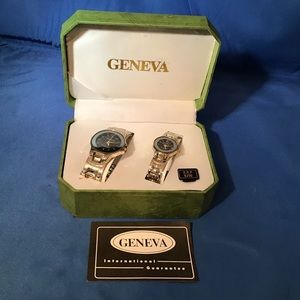 His/Hers Geneva watch set, NEW, ret. $250, work!